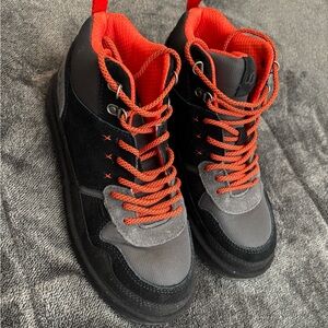 UGG Black and Gray Sneakers with Orange Highlights Women’s Size 9
